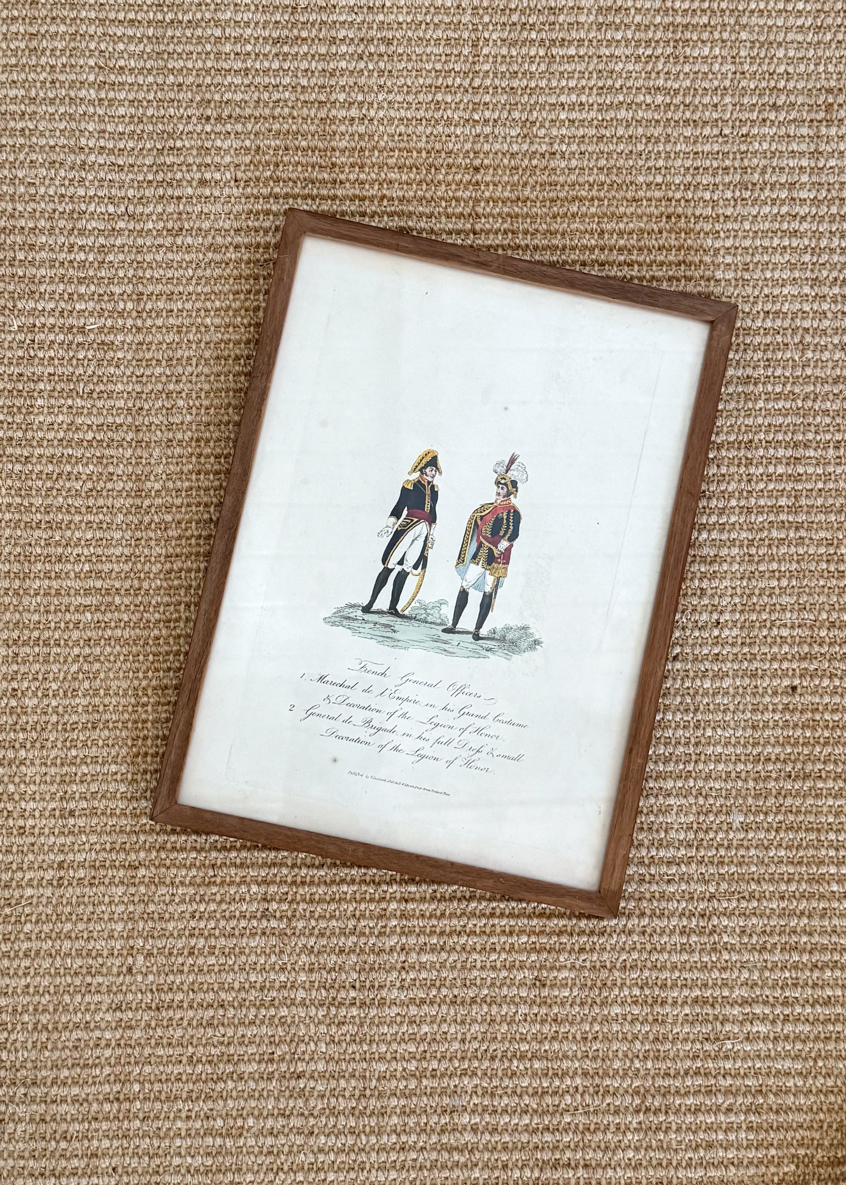 Pair of Antique English Soldier Engravings