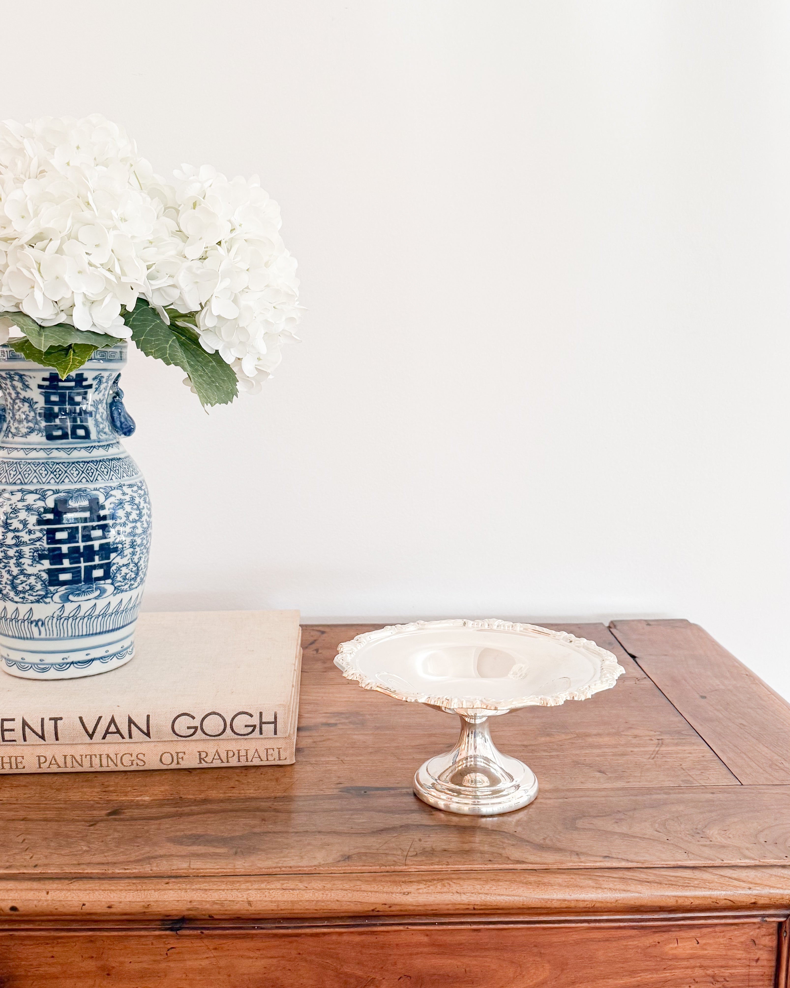 Vintage Silver Pedestal Dish