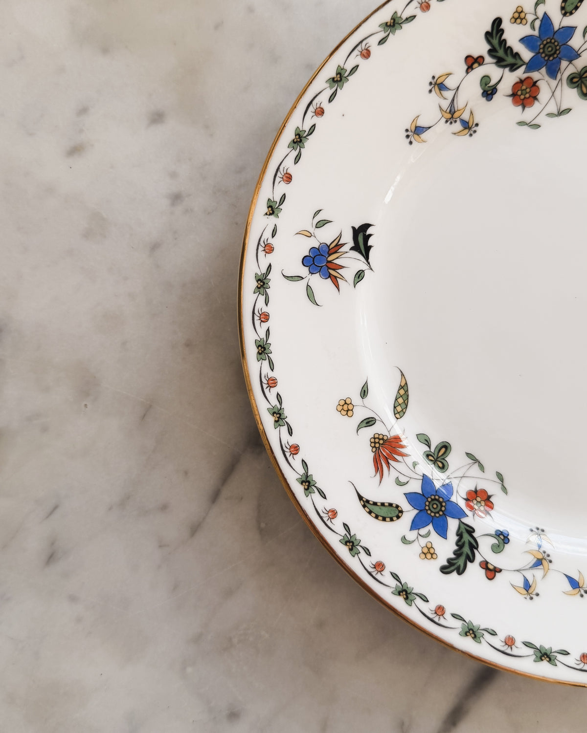 Vintage English Art Deco Plate Set of 4