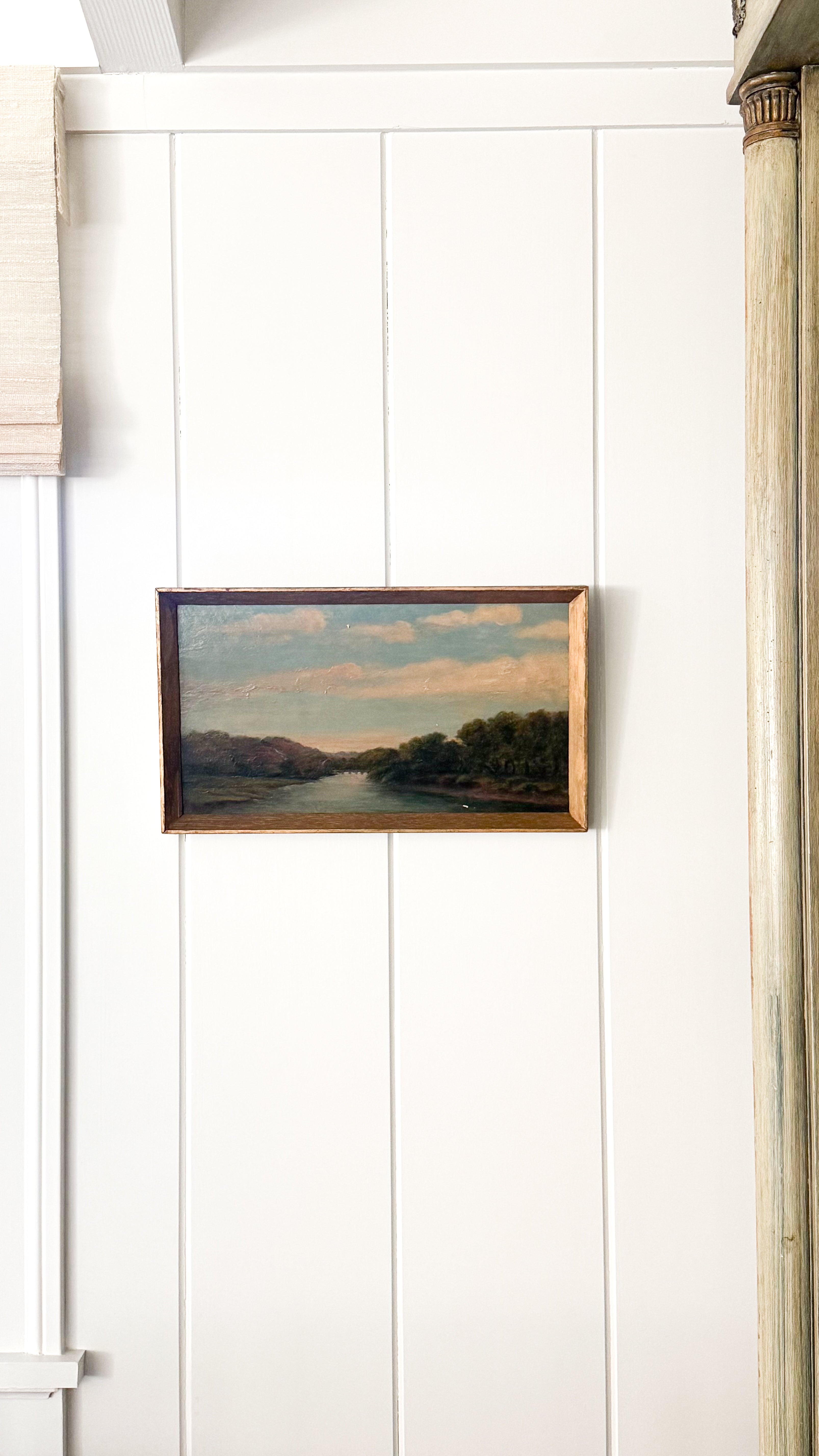 Antique English Landscape Painting, 19th C