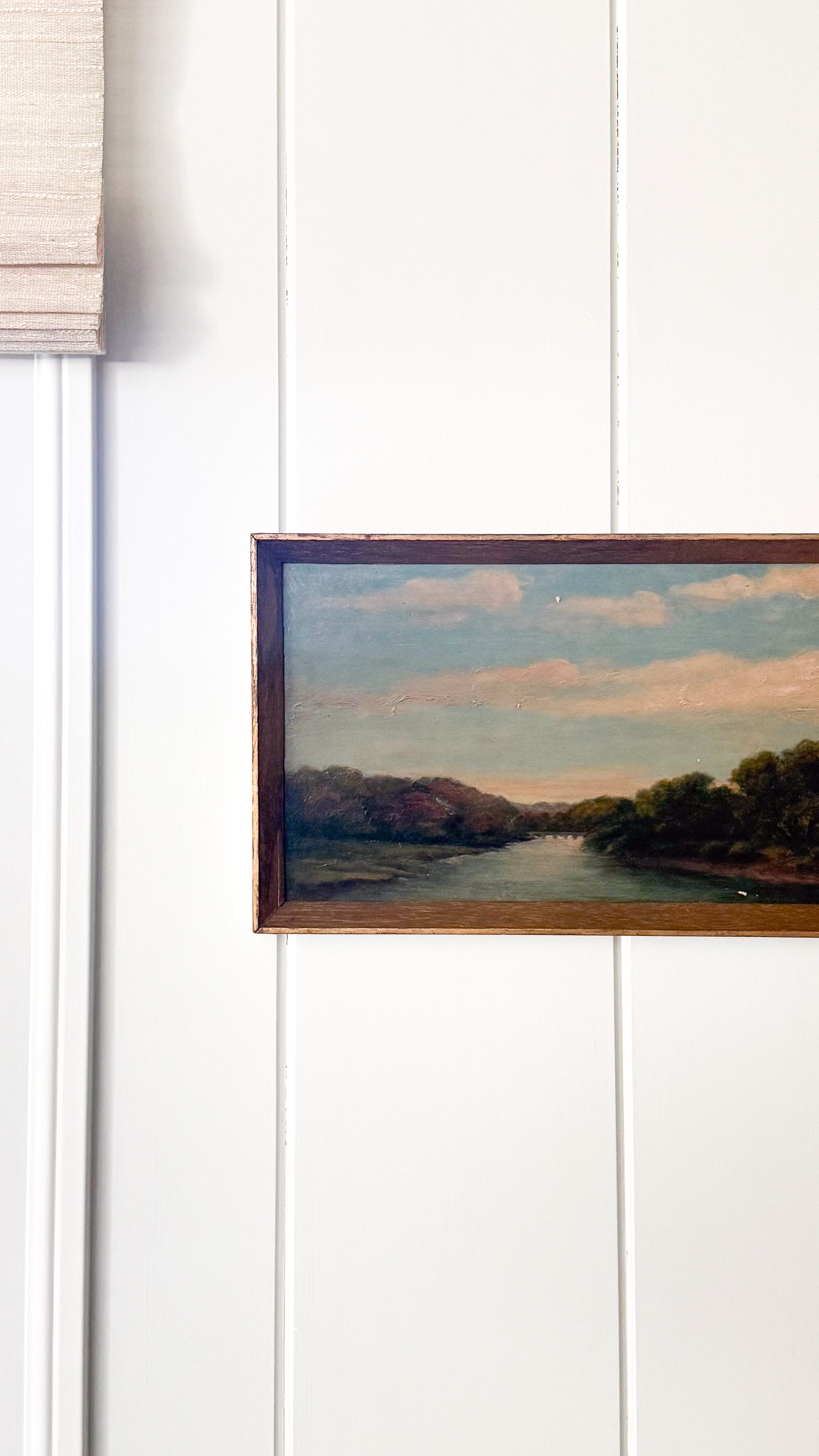 Antique English Landscape Painting, 19th C