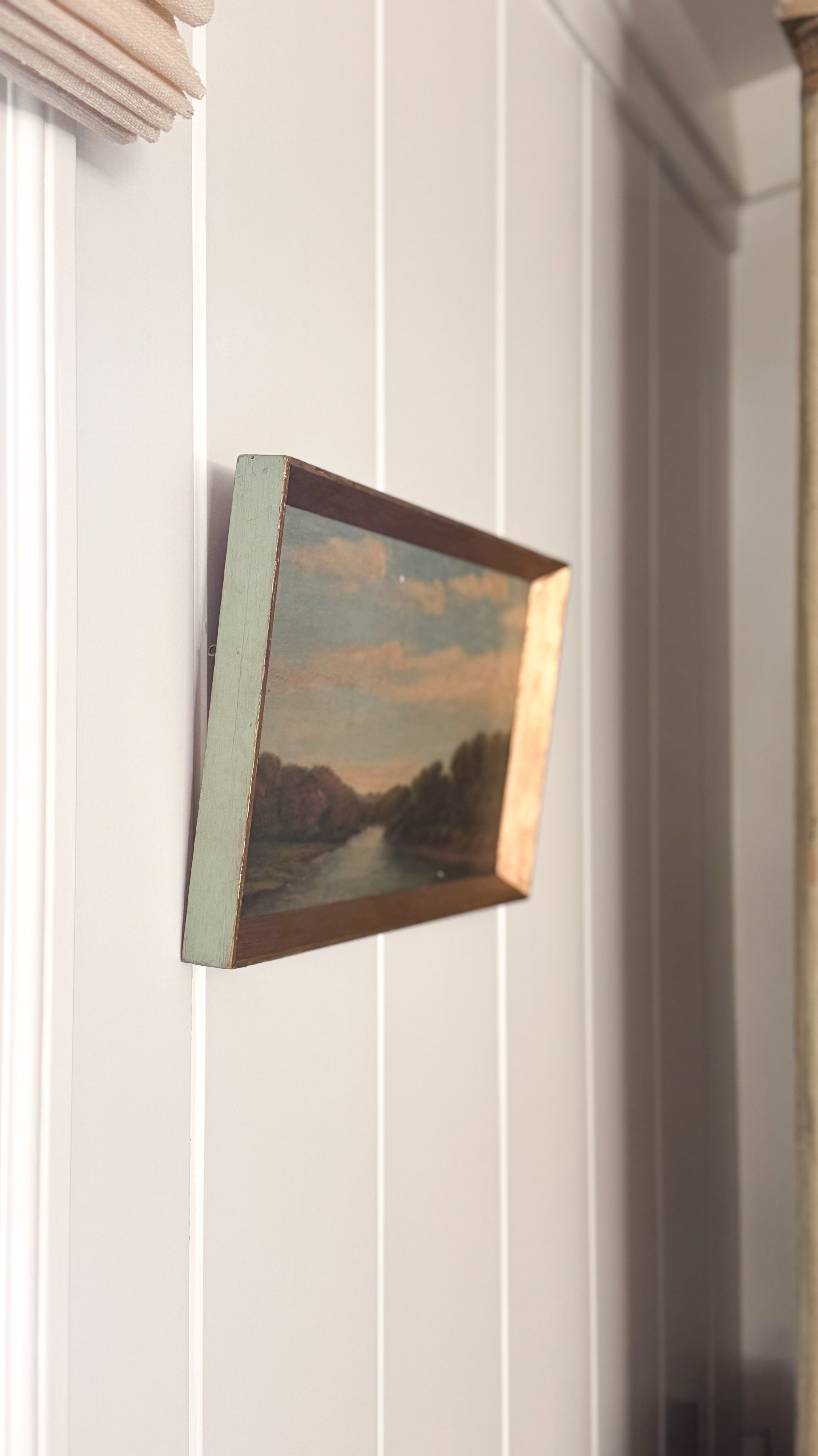 Antique English Landscape Painting, 19th C