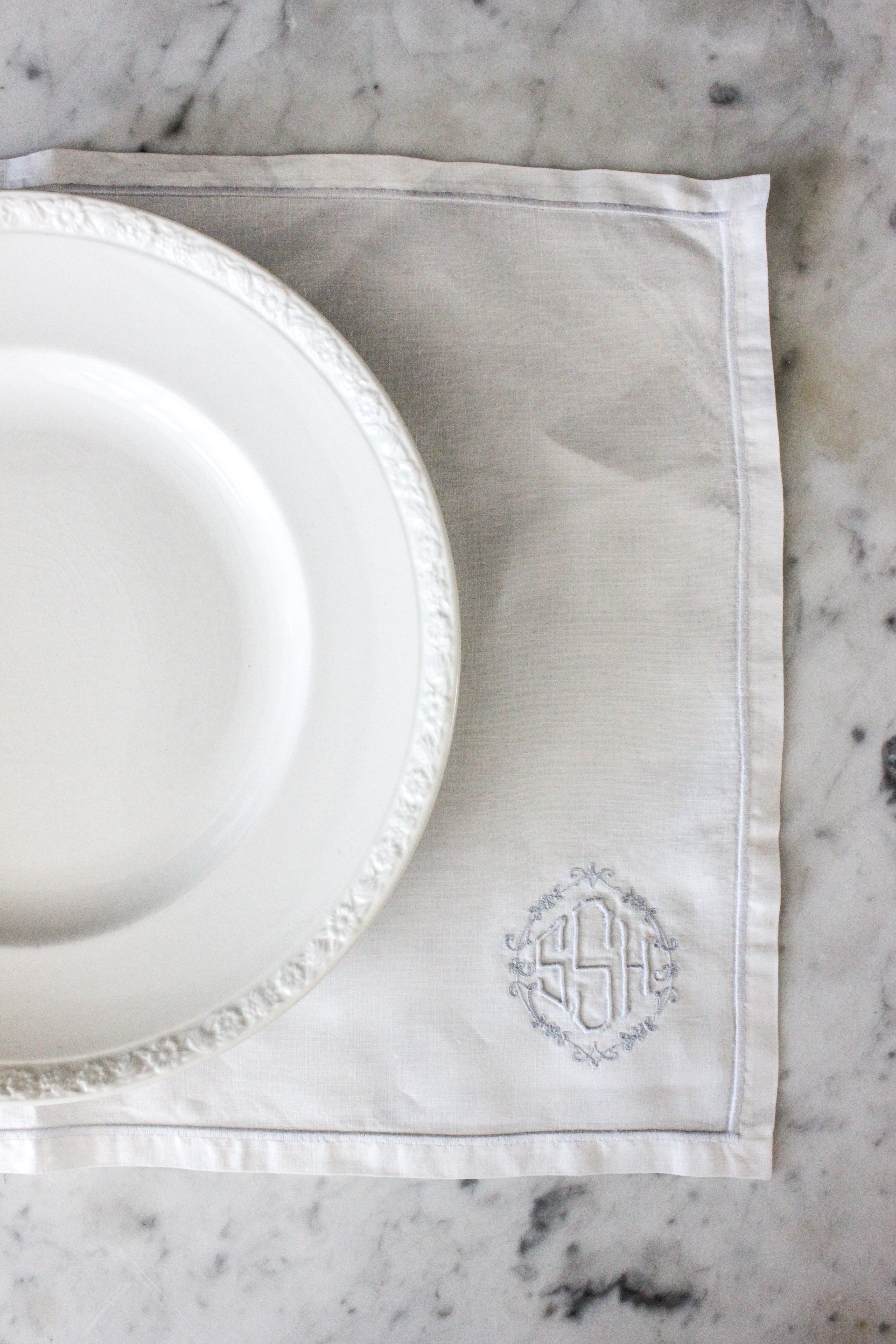 Vintage English Ironstone Dinner Plate, Set of 6