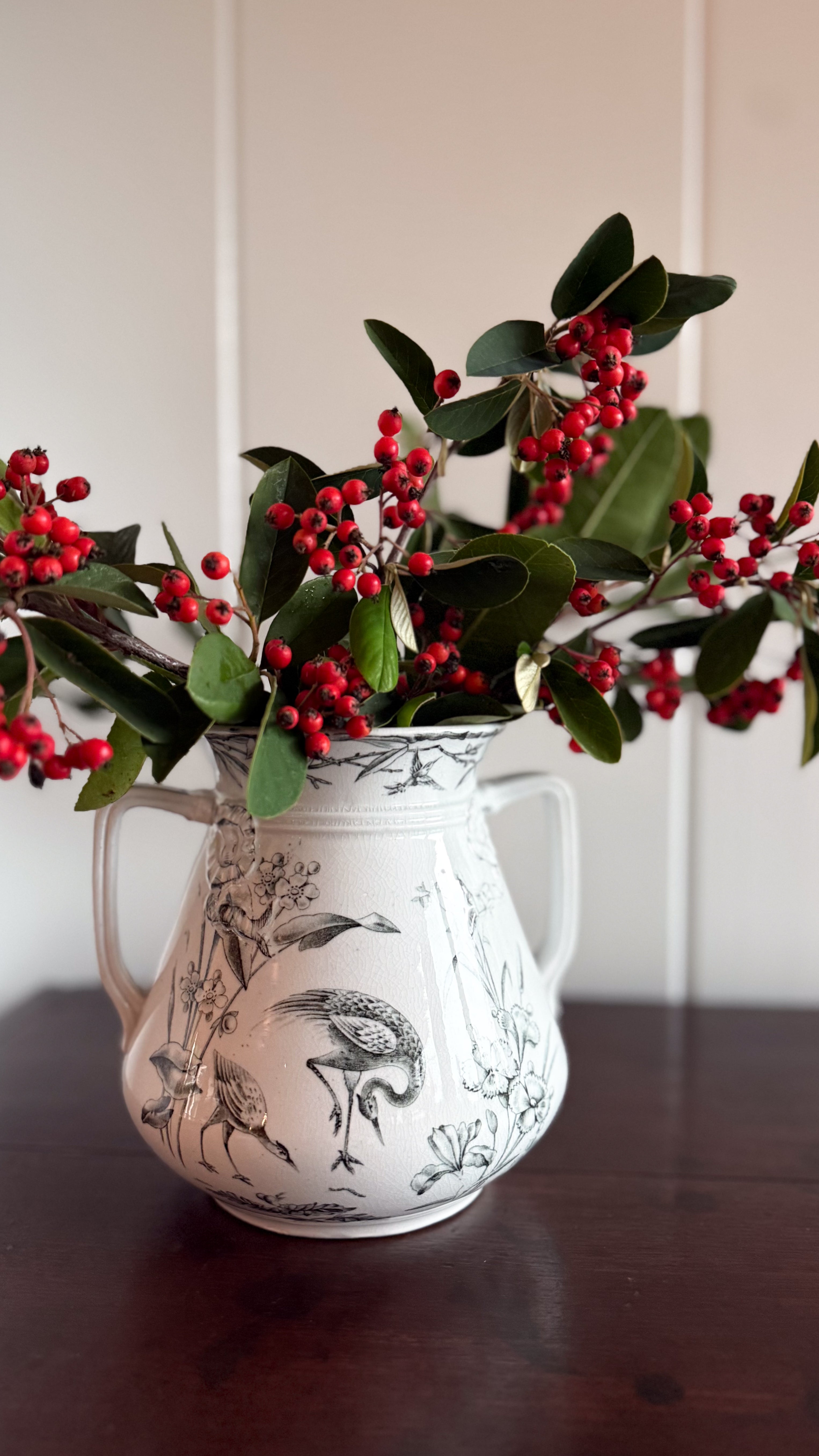 Antique English Transferware Sugar Bowl