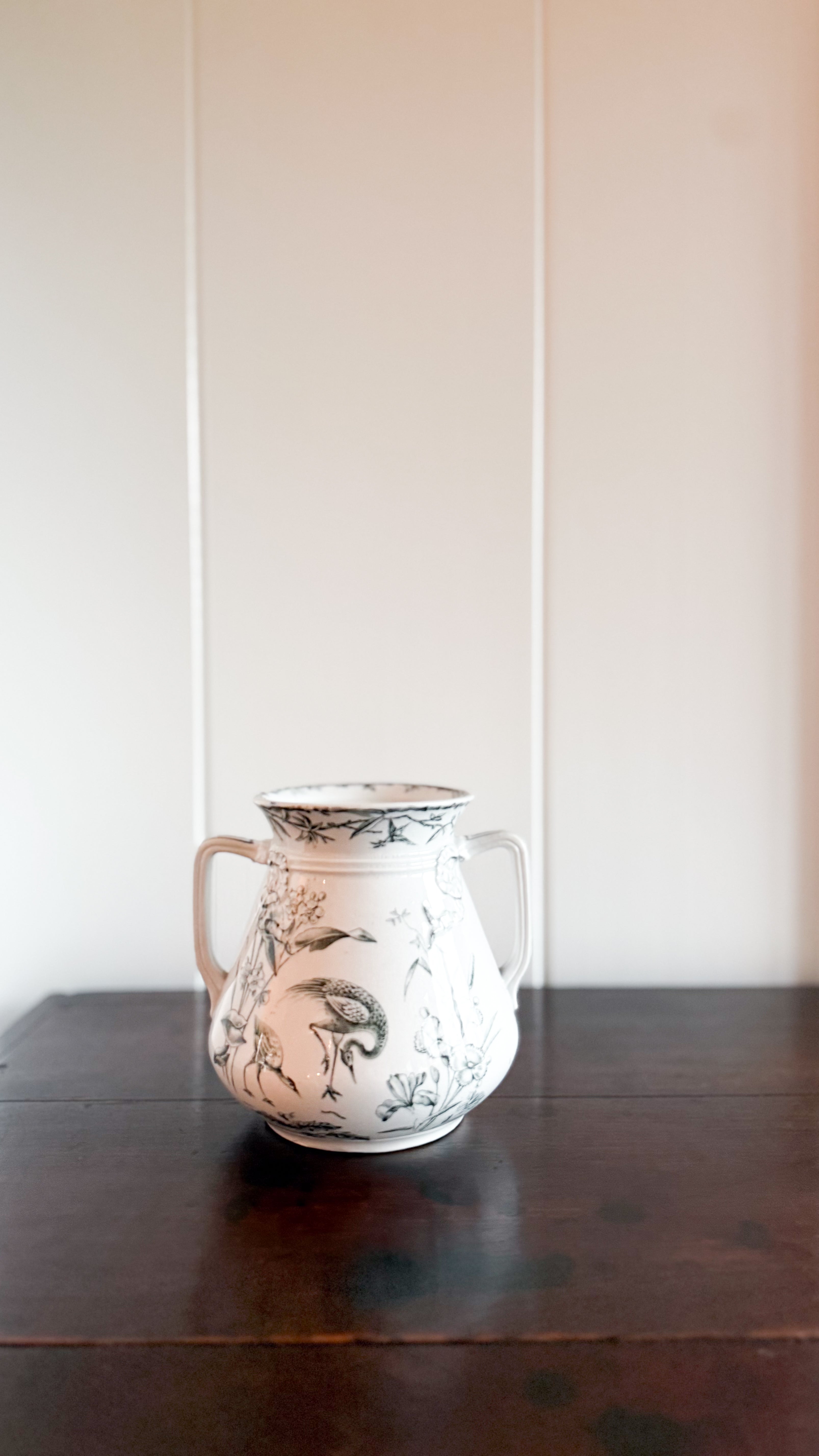 Antique English Transferware Sugar Bowl