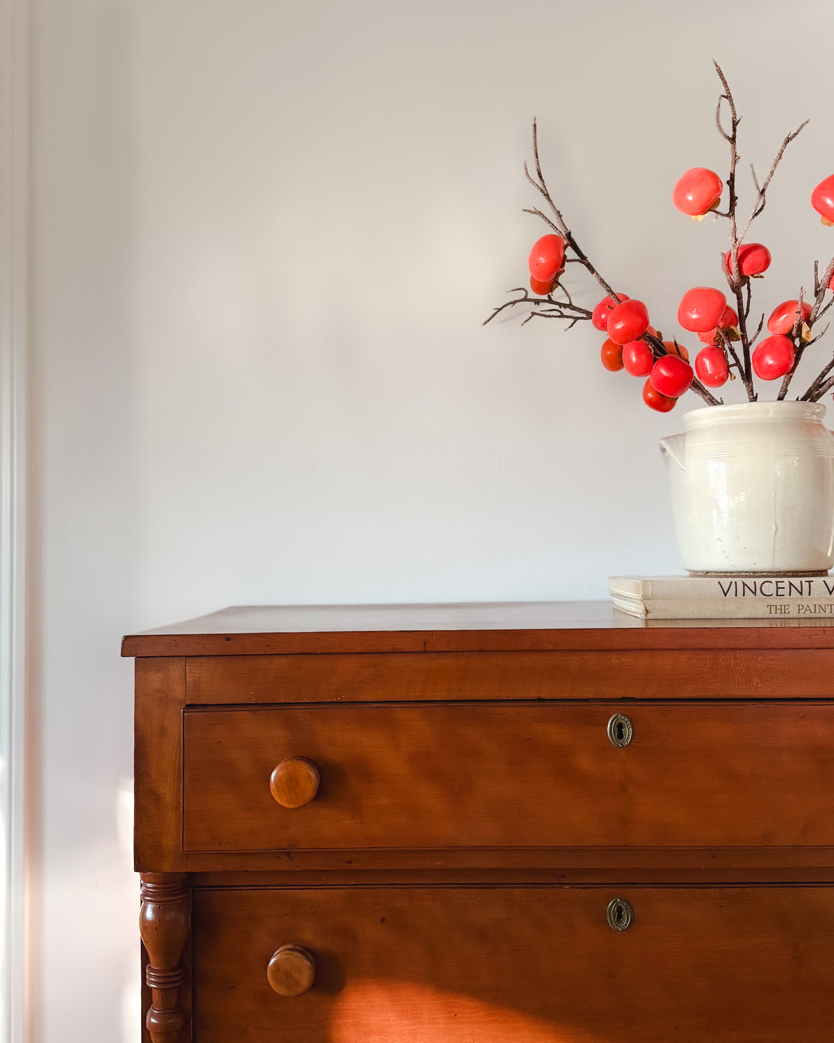 Antique American Fruitwood Chest of Drawers, c. 1830