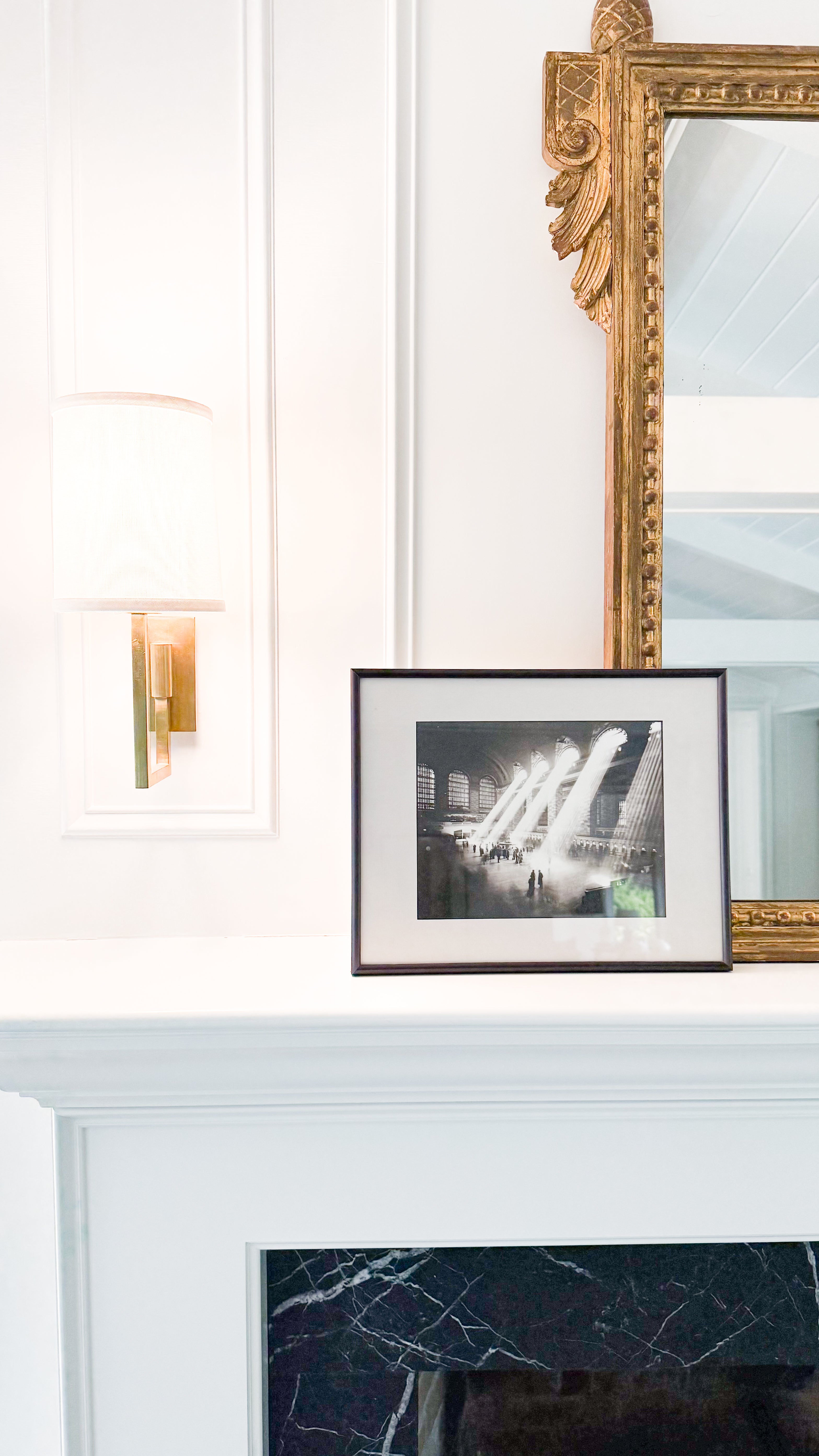 Vintage Framed 1941 Photograph of Grand Central Station, New York
