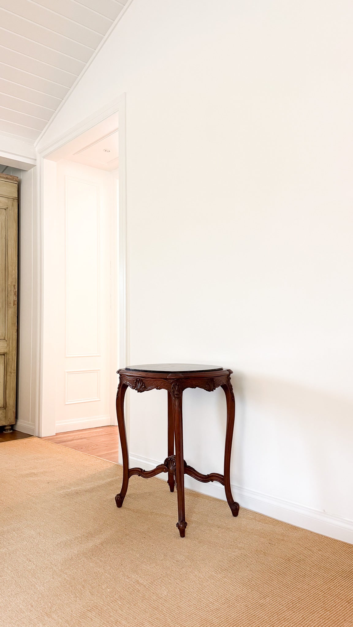 Antique 1920's French Marble Side Table