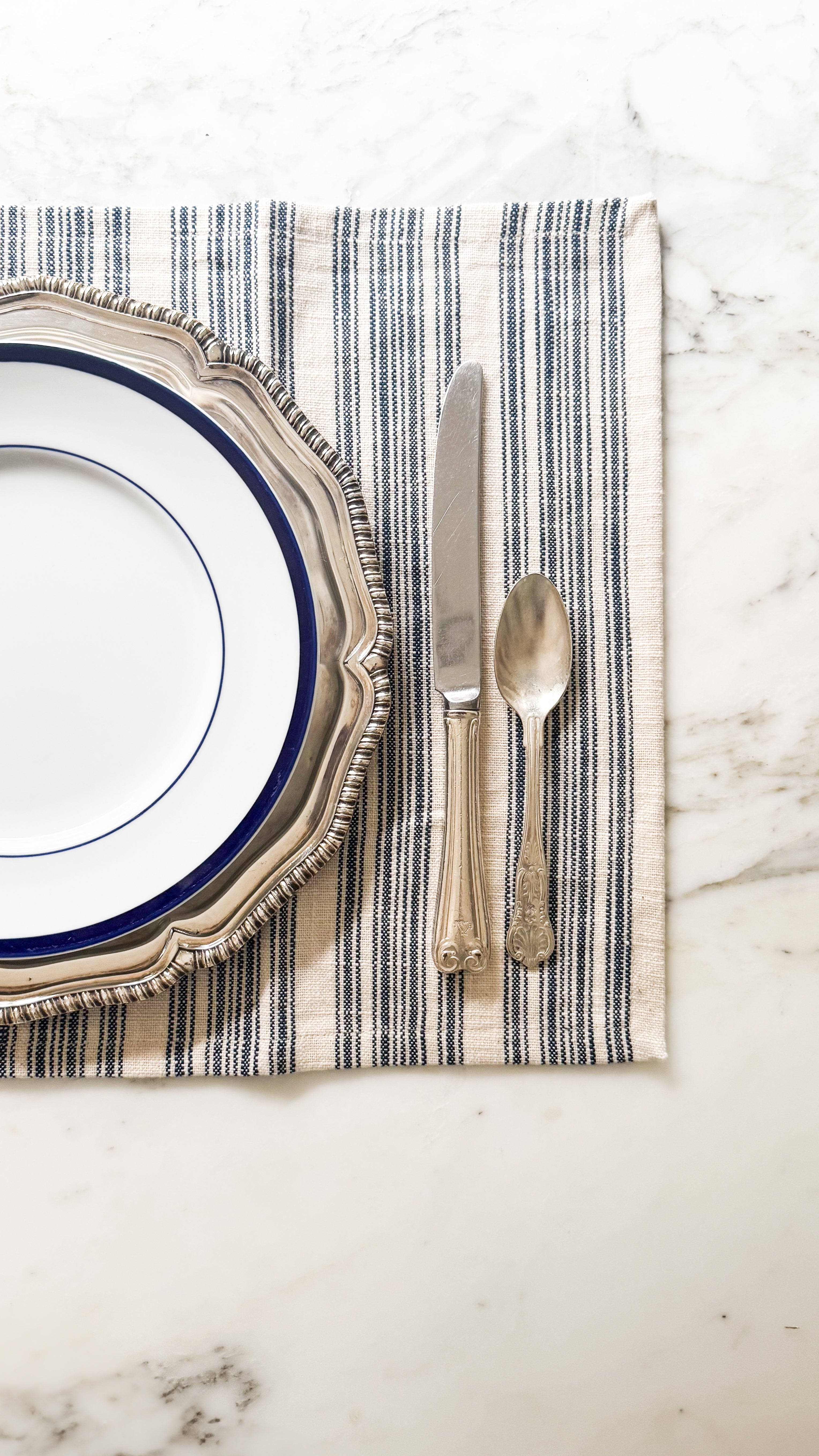 Larkspur Cotton Placemats, Set of 4