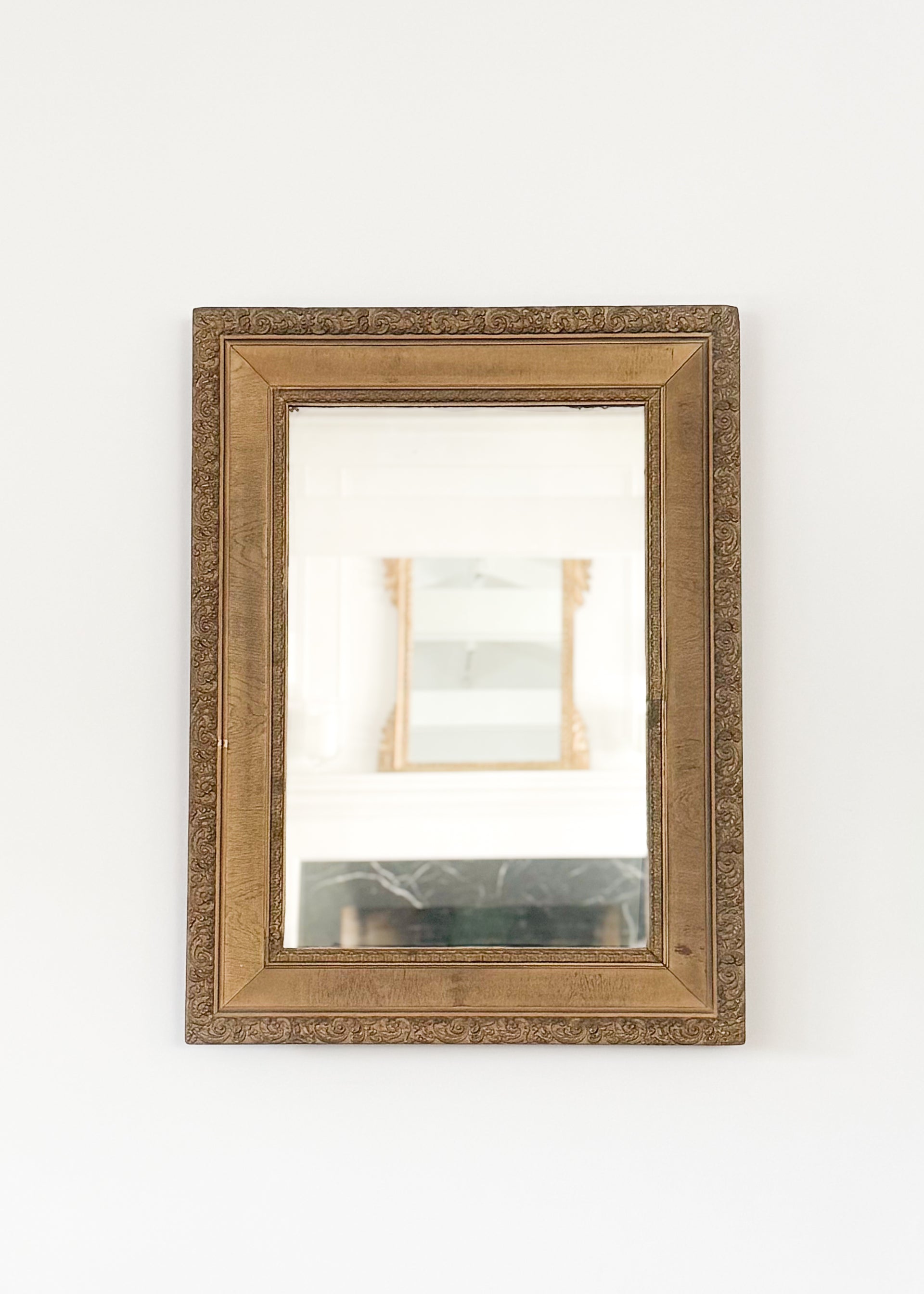 Antique Gilt Gesso Mirror