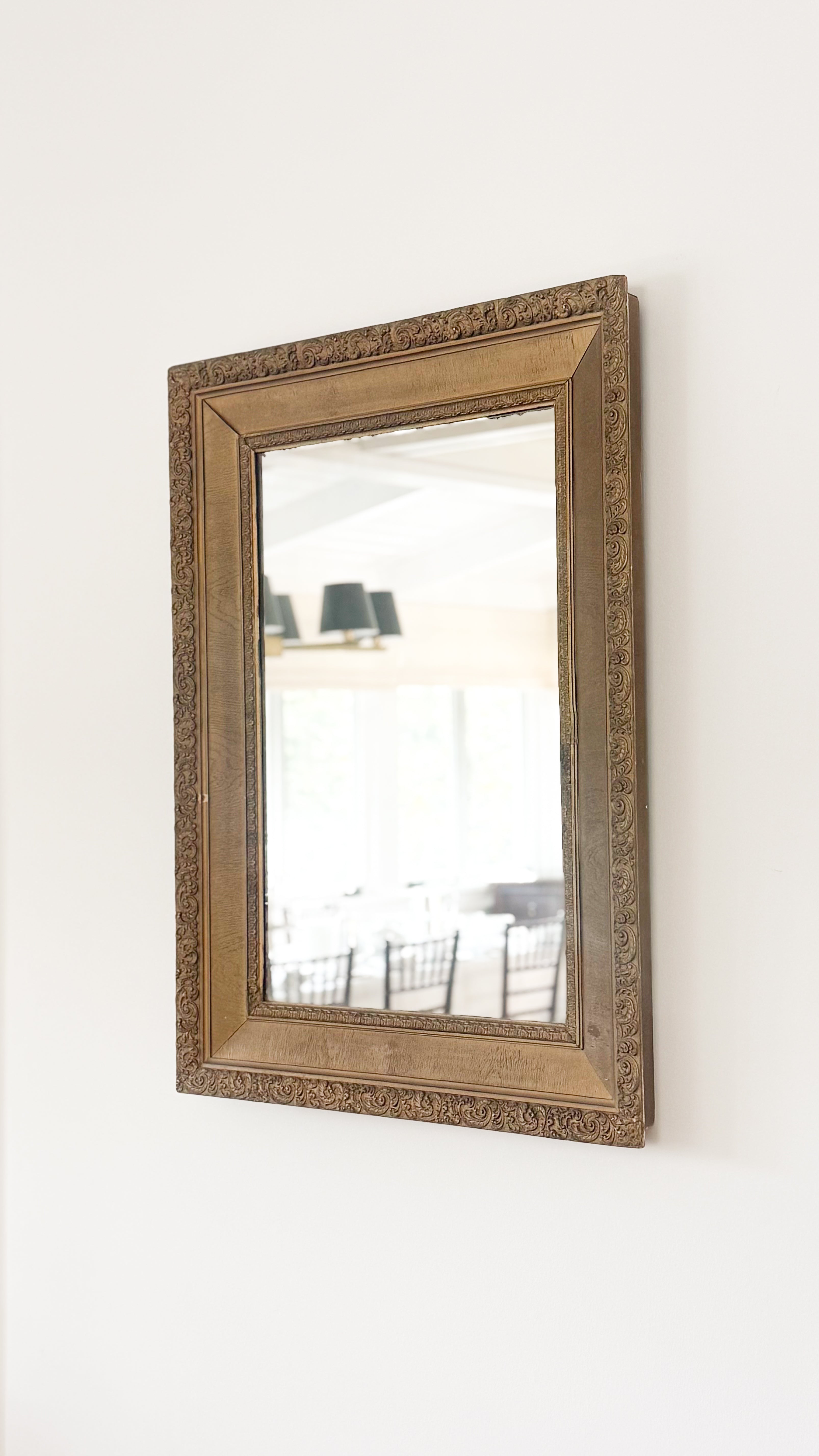 Antique Gilt Gesso Mirror