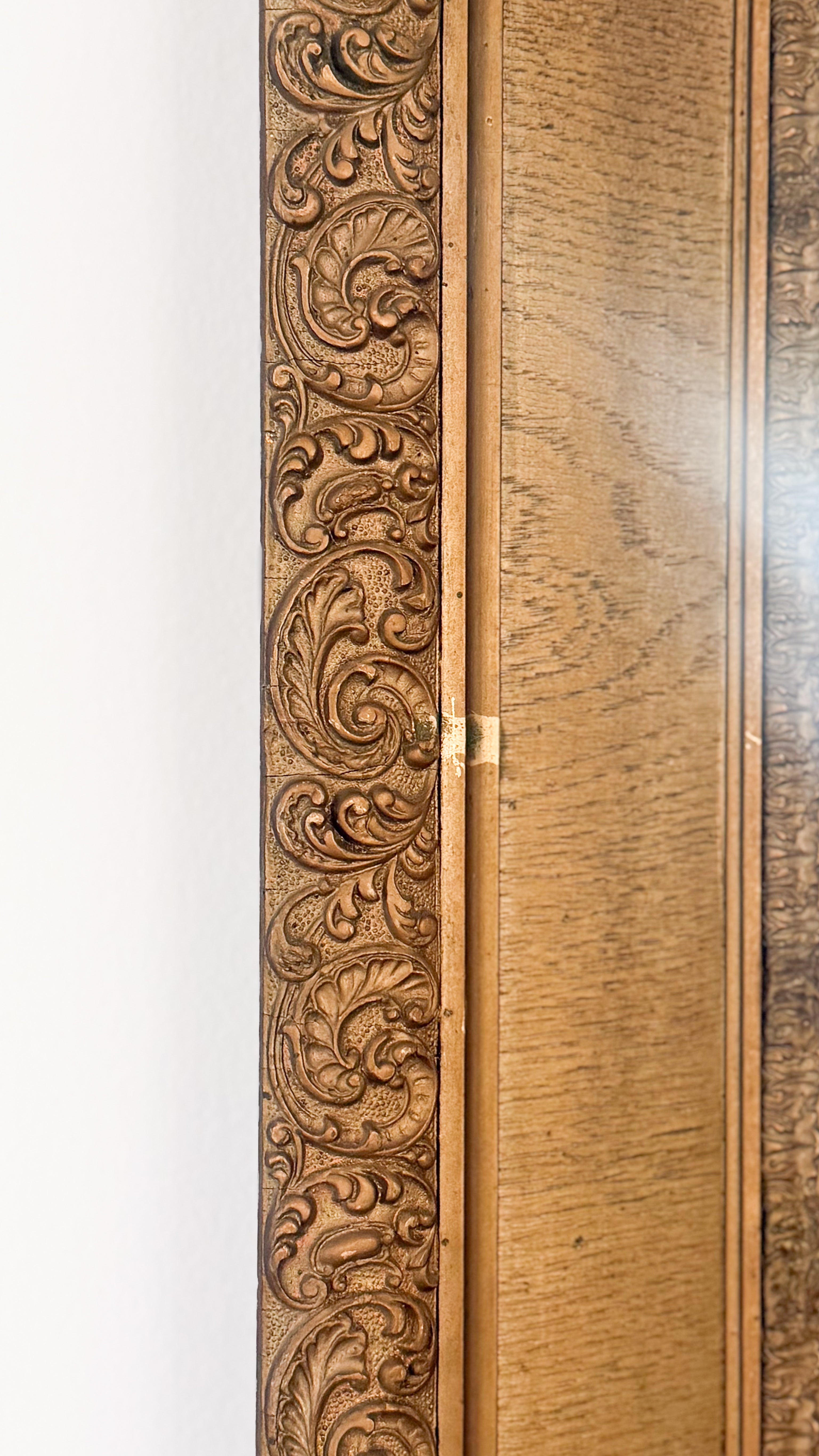 Antique Gilt Gesso Mirror