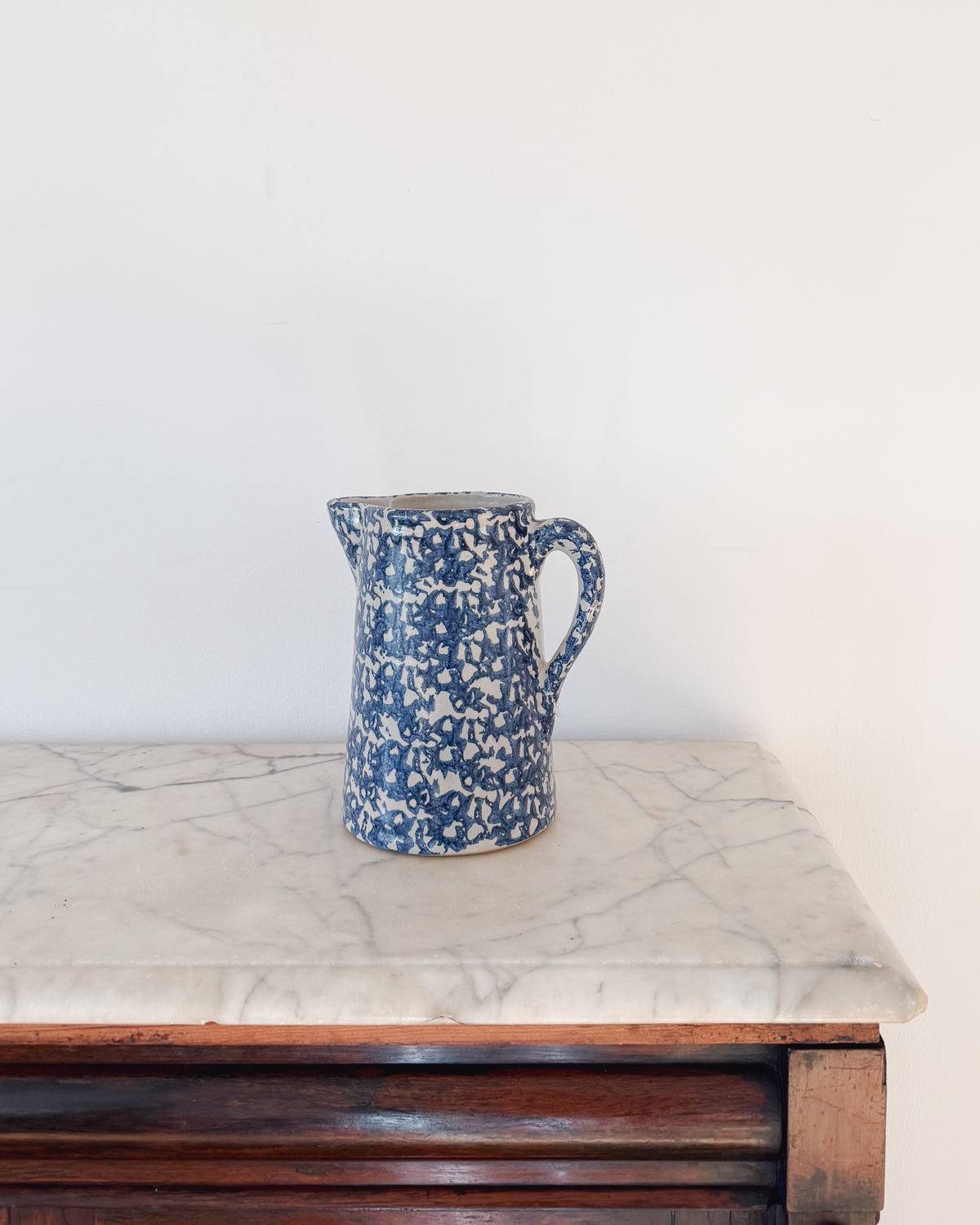 Antique English Spongeware Pitcher No. 3