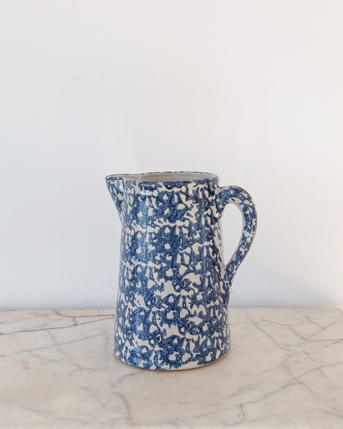 Antique English Spongeware Pitcher No. 3