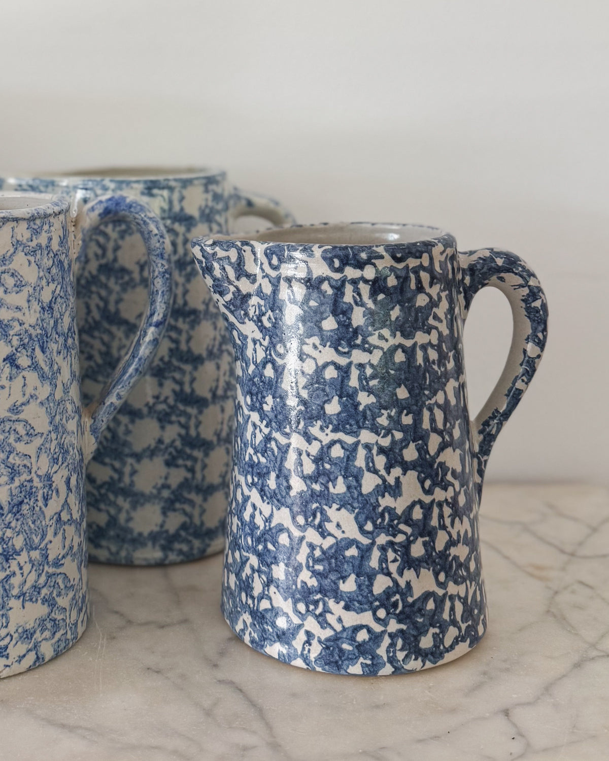 Antique English Spongeware Pitcher No. 3