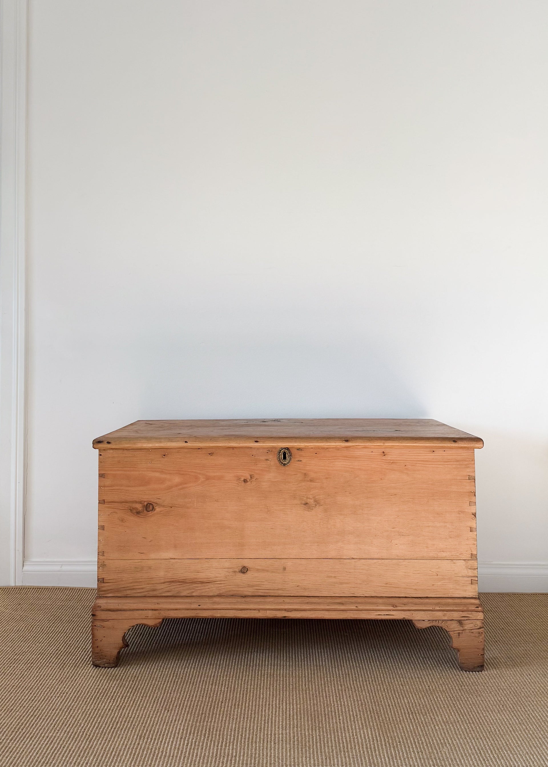 19th Century English Pine Blanket Chest