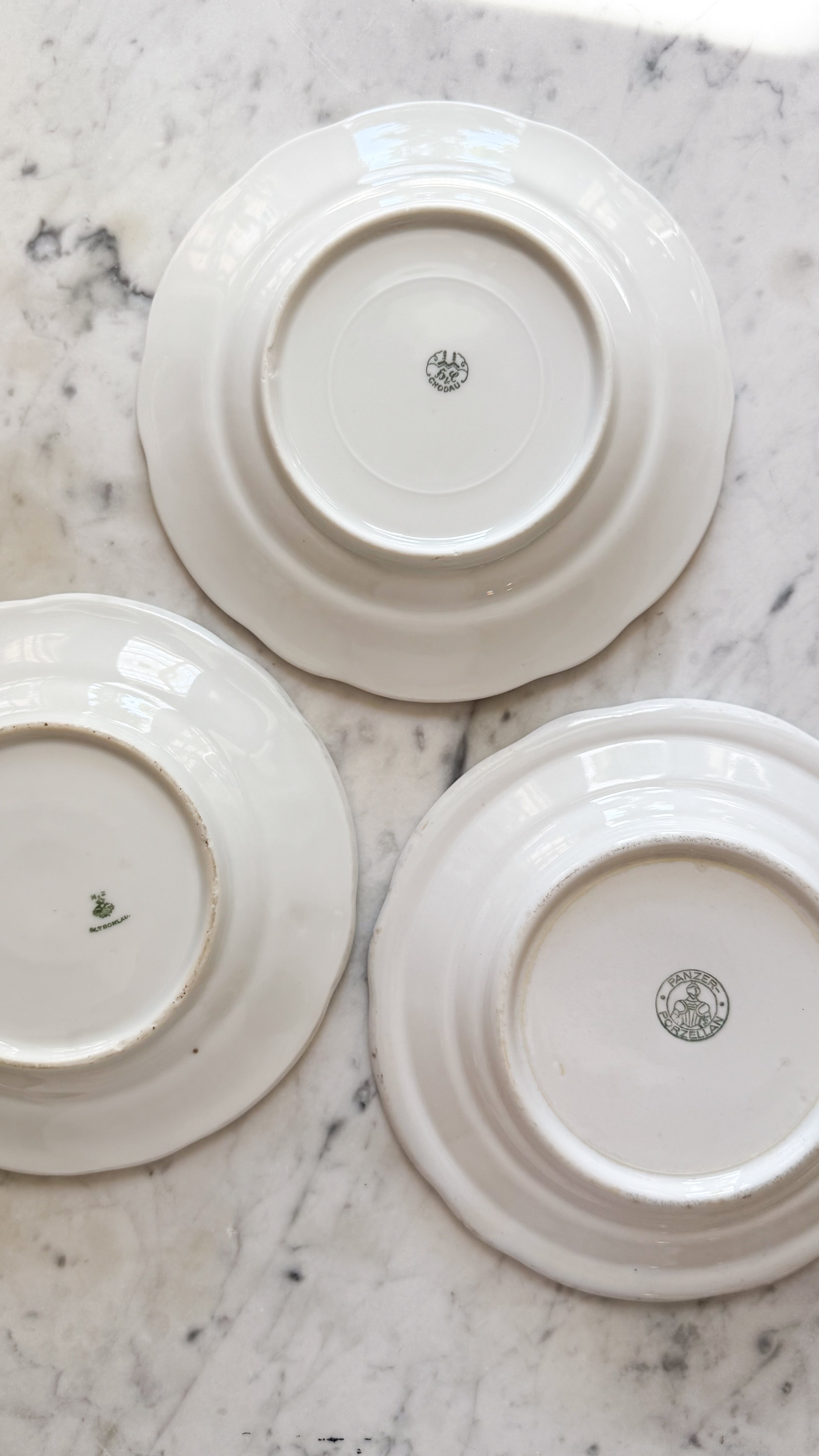 Vintage/Antique European Porcelain Plate Set