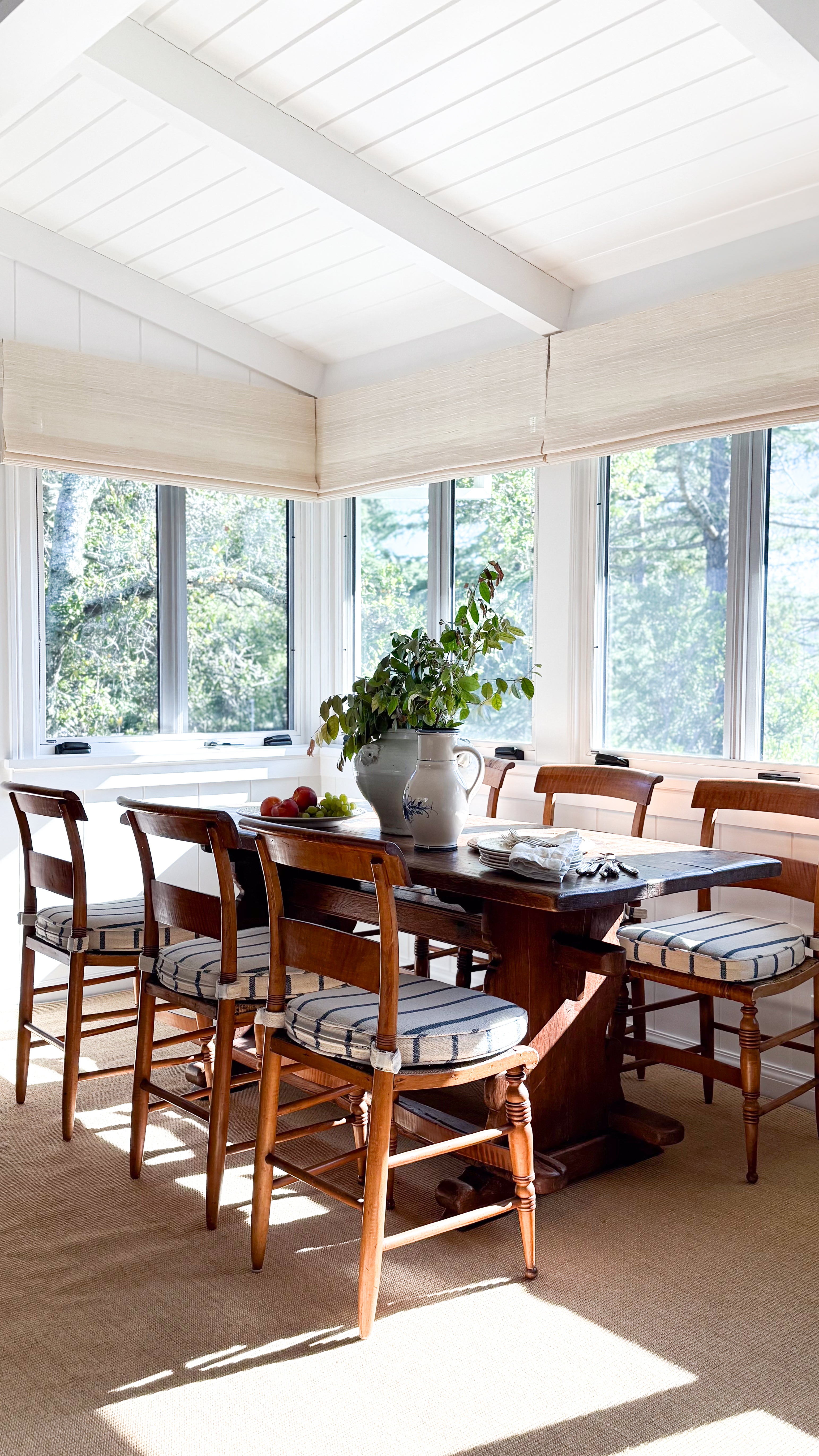 Antique European Trestle Dining Table