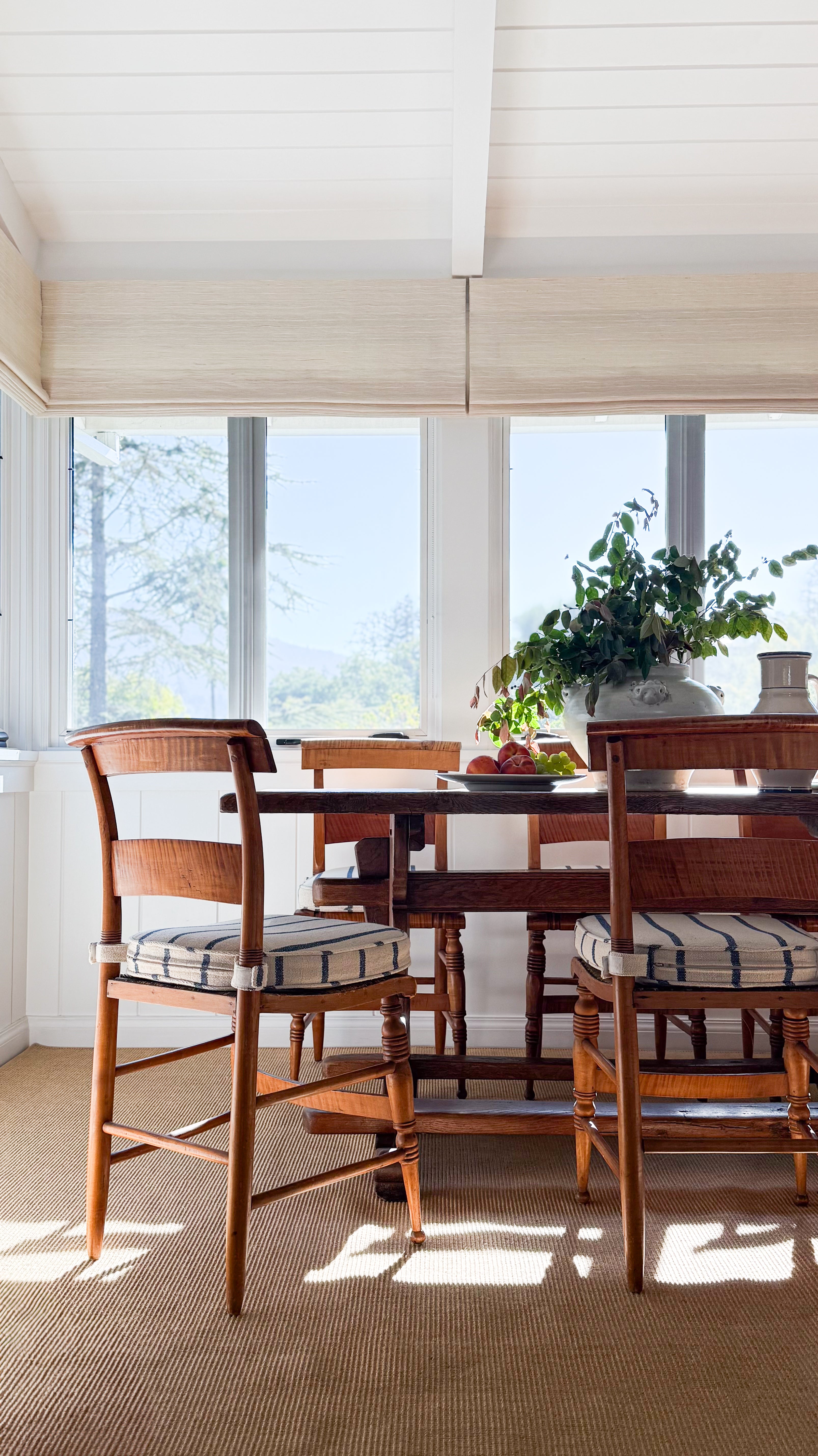 Antique European Trestle Dining Table