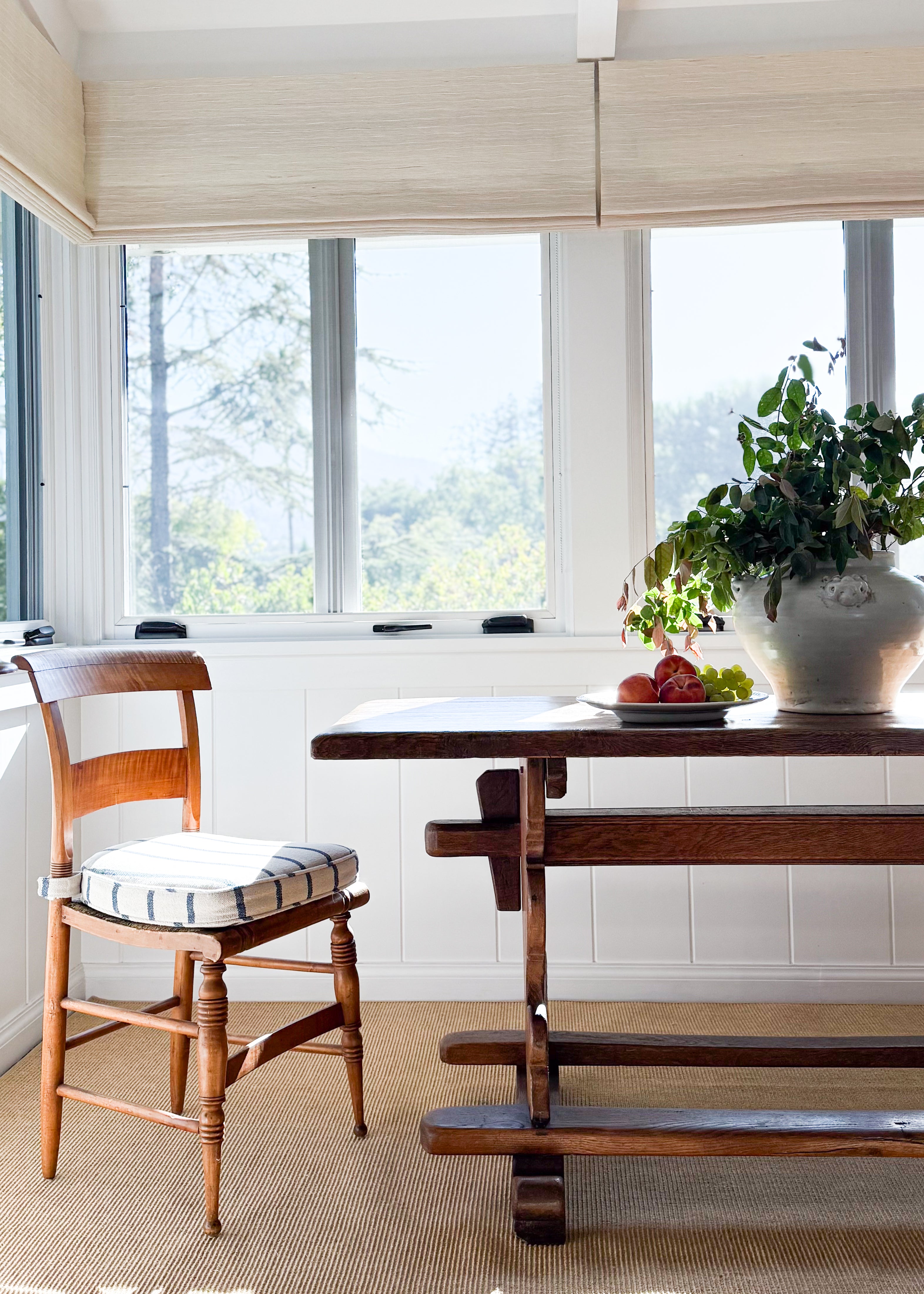 Antique European Trestle Dining Table